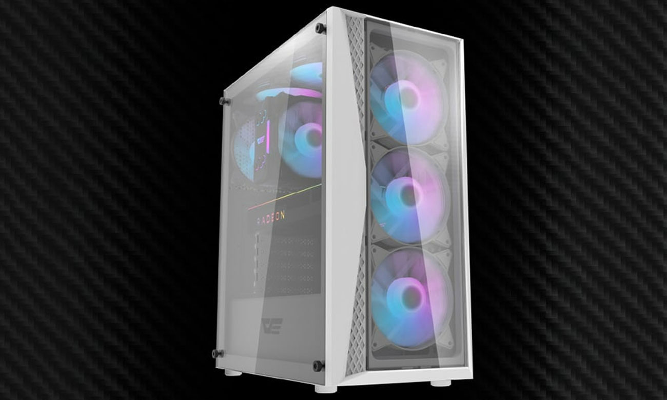 DarkFlash DK352 Plus Black&White Gehäuse + 4 ARGB Lüfter