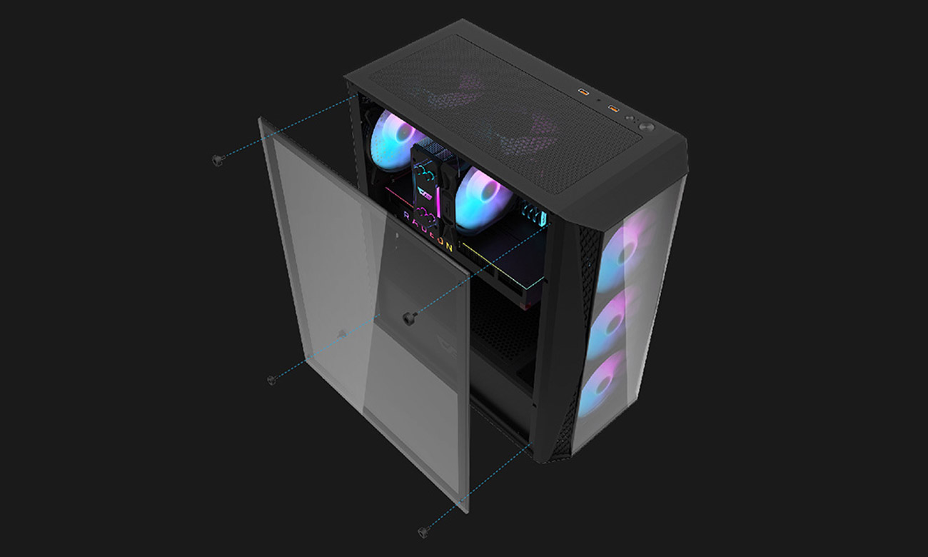 Computergehäuse DarkFlash DK352 Plus