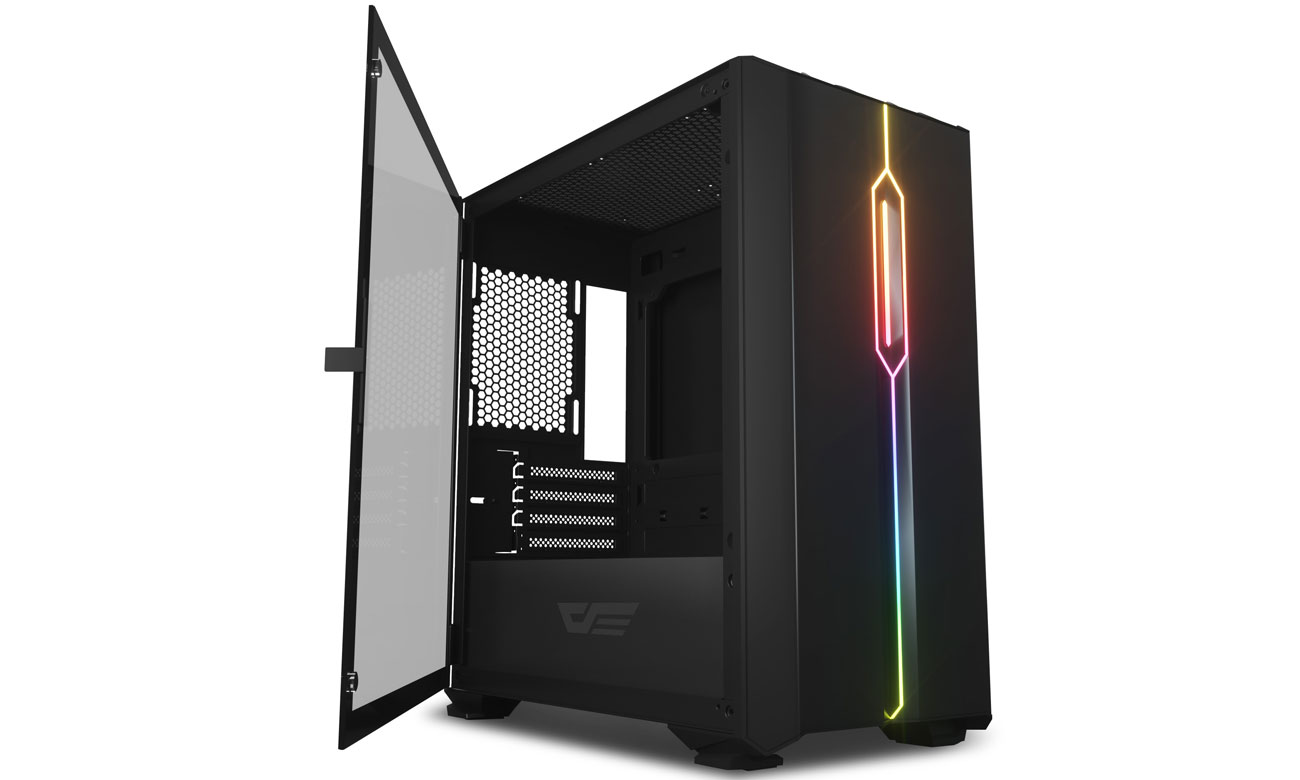 Computergehäuse DarkFlash LM23 LED Schwarz