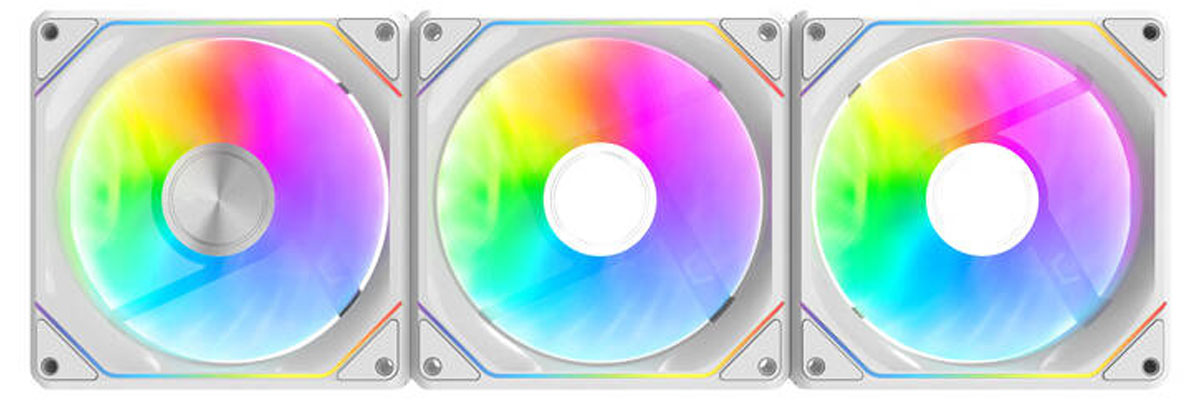 DarkFlash Gauss G24 White Triple Pack 3x120mm