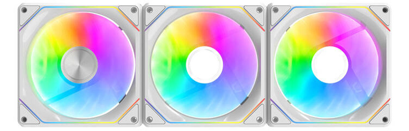 DarkFlash Gauss G24 White Triple Pack 3x120mm