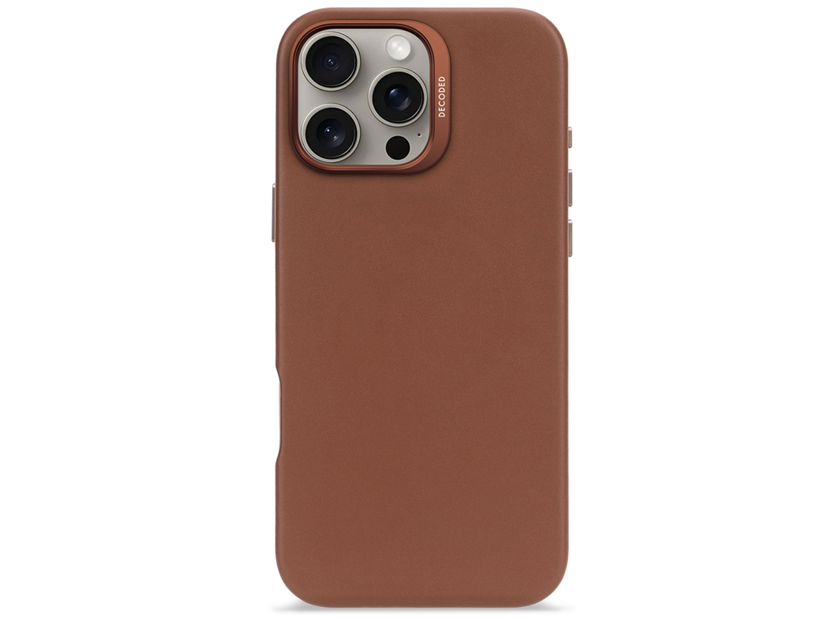 Decoded Leather Backcover für iPhone 16 mit MagSafe clay