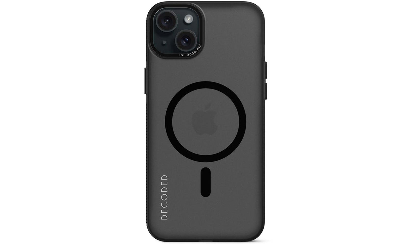 Etui Decoded Recycled Plastic Grip iPhone 15 Plus transparent black