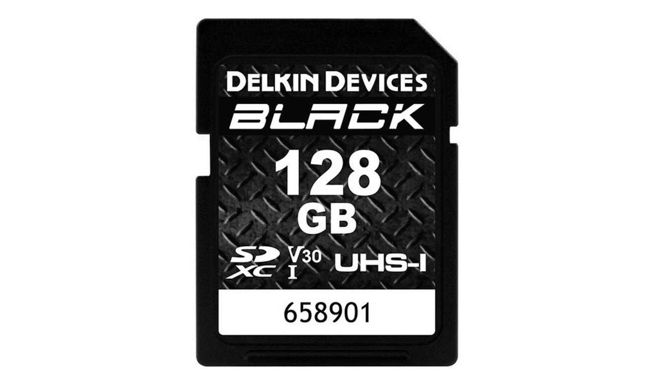 Delkin Devices 128GB SDXC BLACK Rugged UHS-I (V30)
