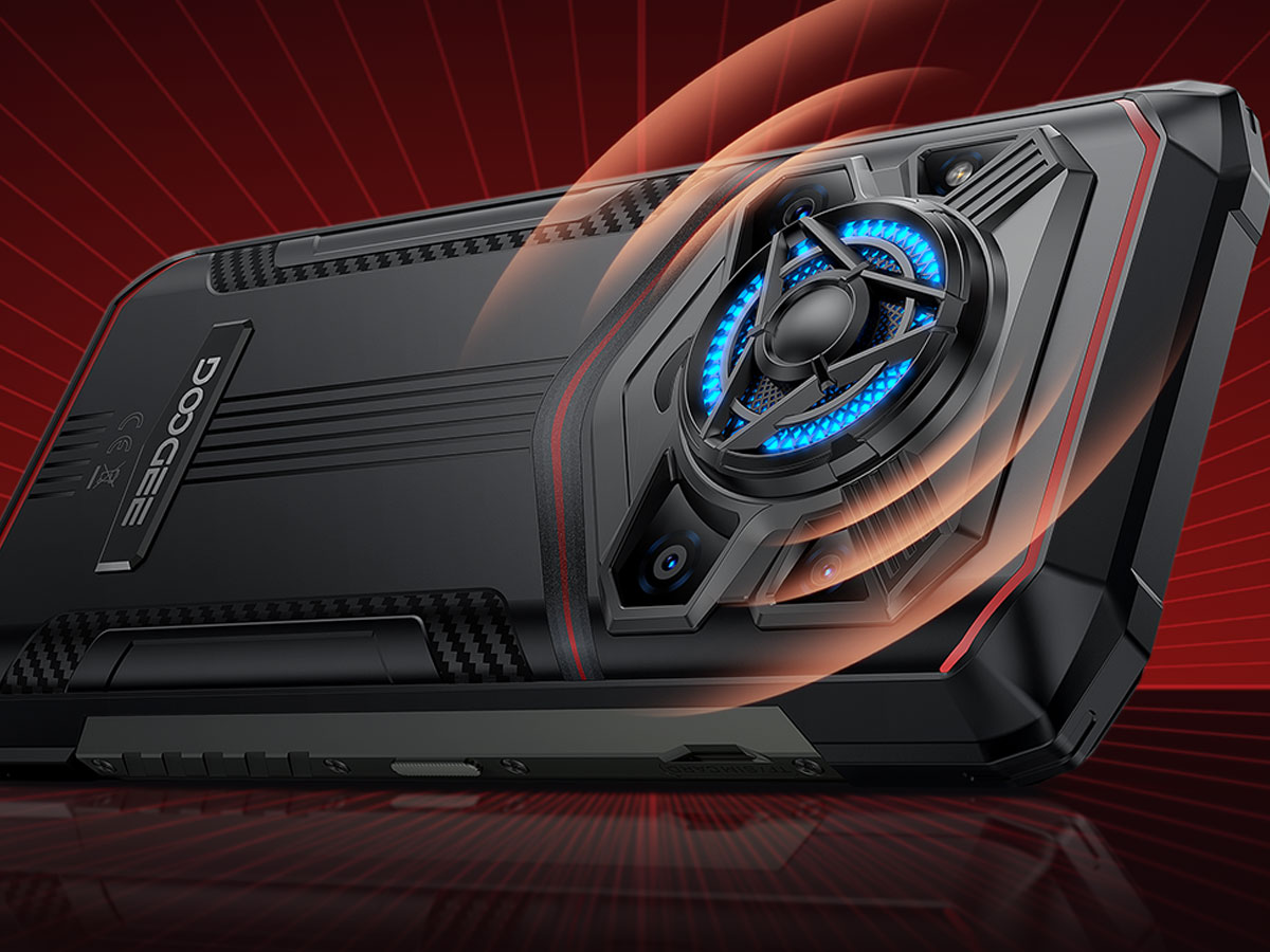 Smartphone Doogee Blade 20 Play 5G Silber Rückseite des Telefons