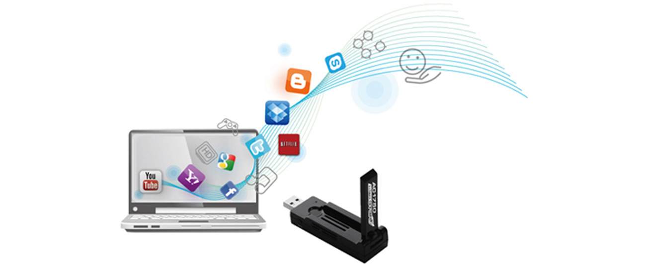 Edimax EW-7833UAC USB 3.0 Download und Streaming