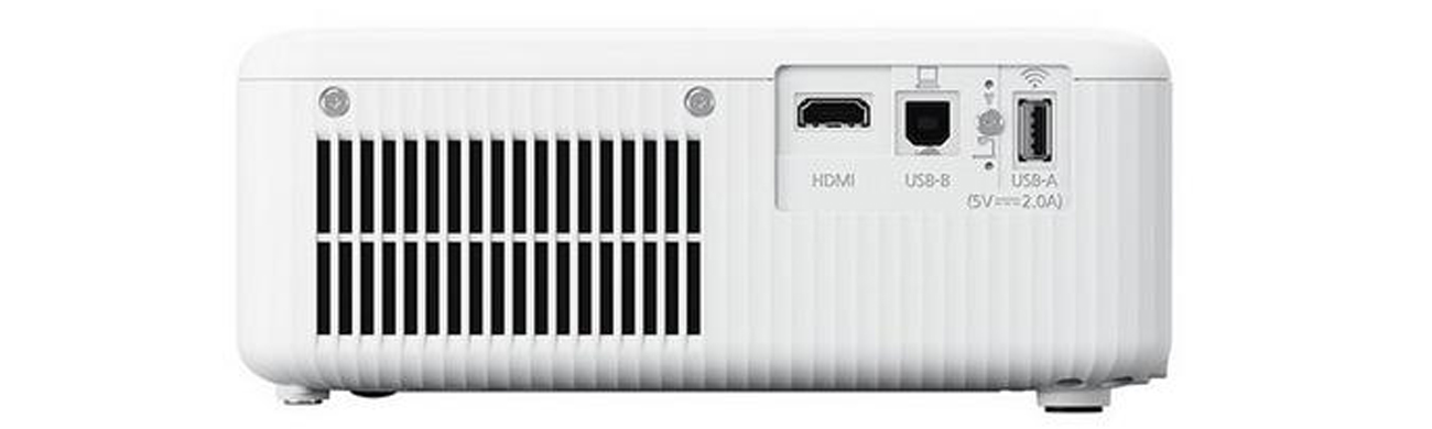  Epson CO-FH01 Rückansicht, Anschlüsse