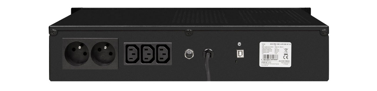 UPS EVER ECO Pro 1000 AVR CDS 19'' 2U