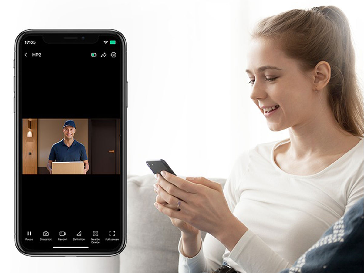 Inteligentny domofon EZVIZ HP2 - Długi czas pracy na baterii