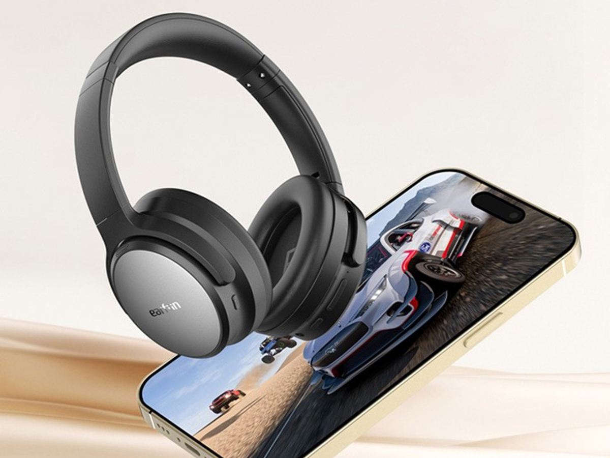 Drahtlose Kopfhörer EarFun Tune Pro Schwarz - Lifestyle-Grafik