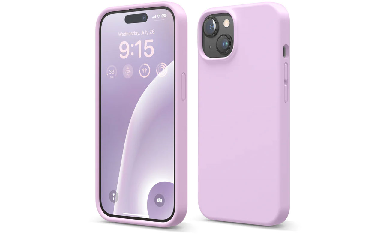Elago Silicon Case für iPhone 15 Light Lilic