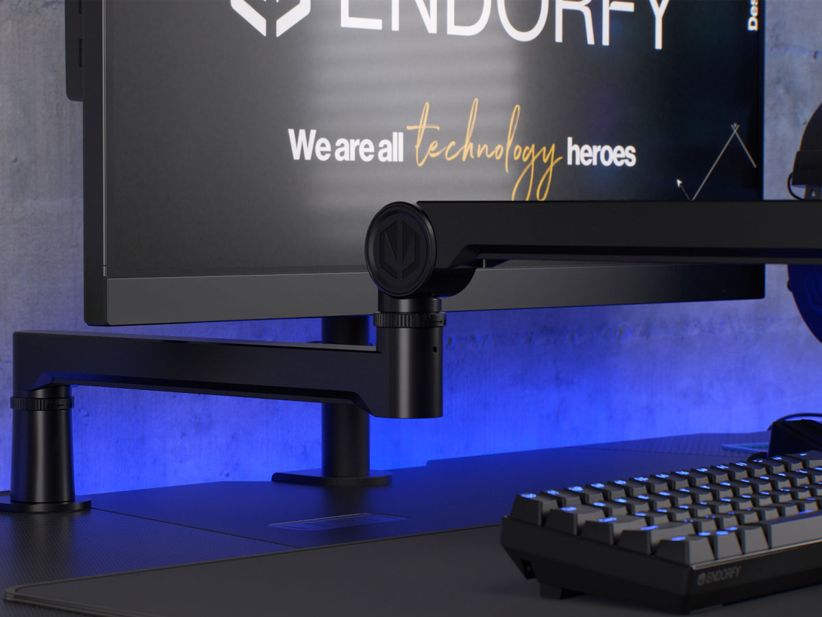 Statyw do mikrofonu ENDORFY Broadcast Low Profile RGB Boom Arm - Grafika lifestyle