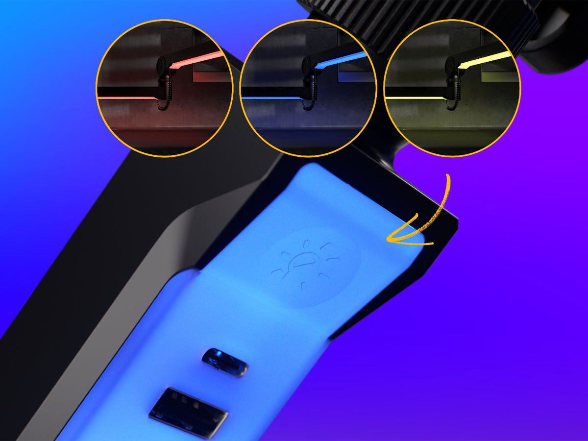 Mikrofonarm ENDORFY Broadcast Low Profile RGB Boom Arm - Vielseitigkeit und Schutz des Schreibtisches