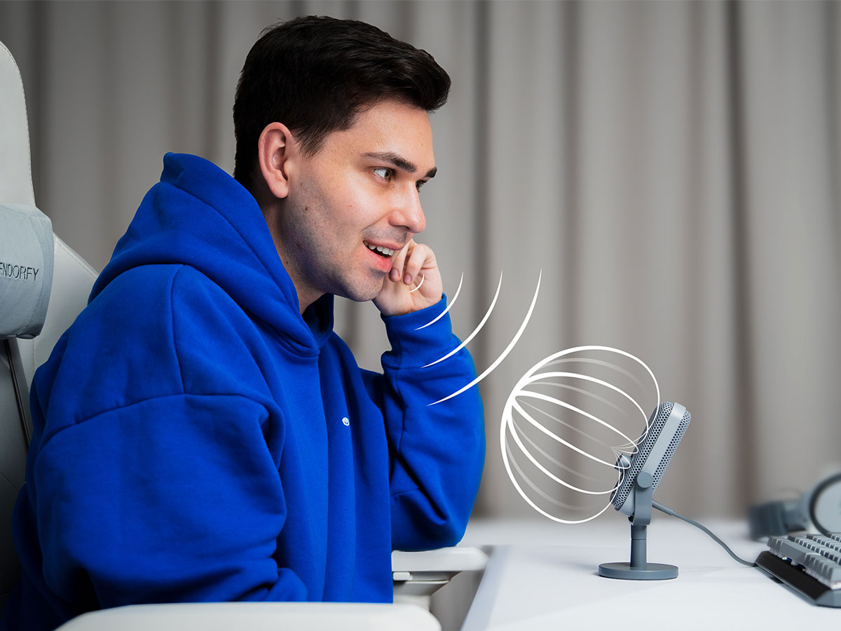 Mikrofon ENDORFY Solum Voice S Alt Gray - Grafika lifestyle