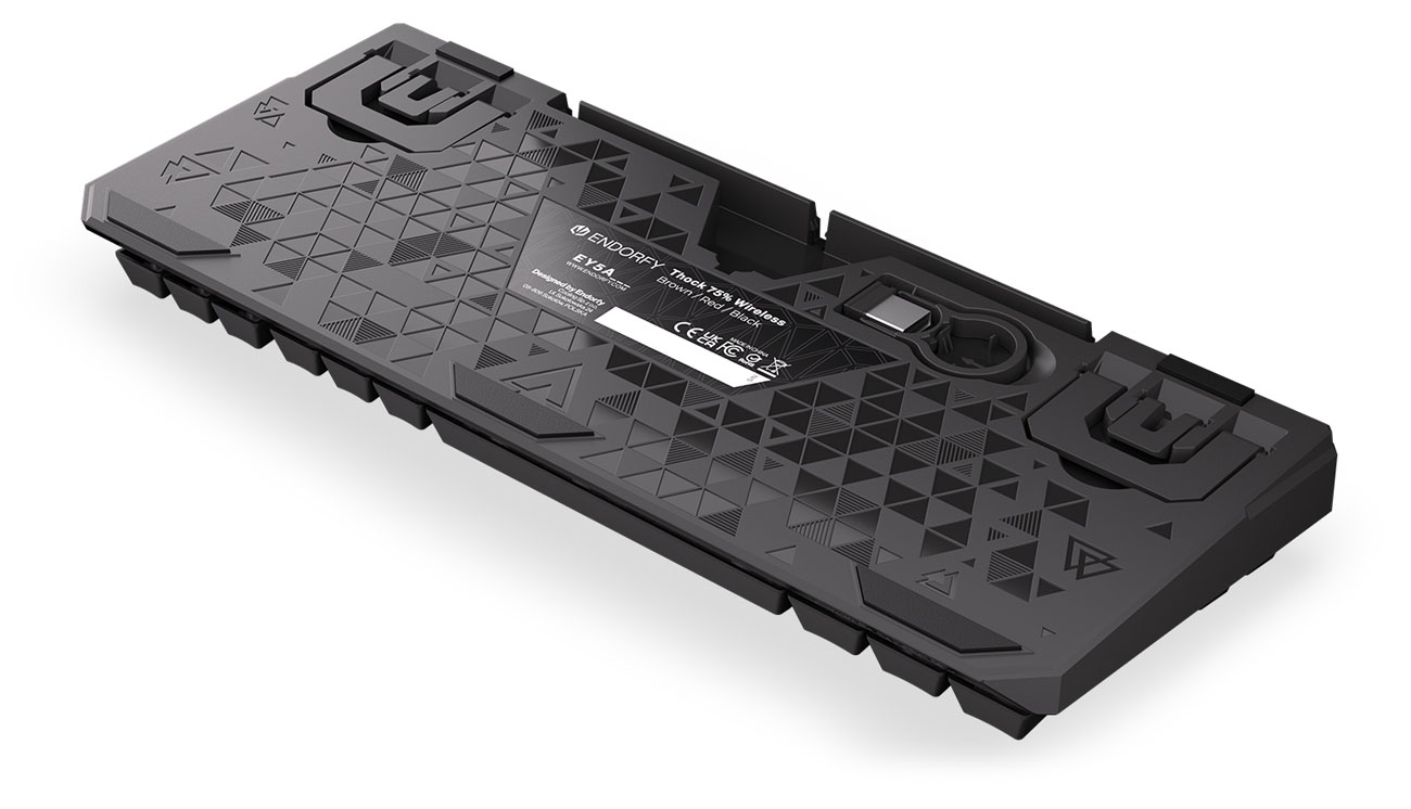 ENDORFY Thock 75% Wireless Black Ansicht von unten