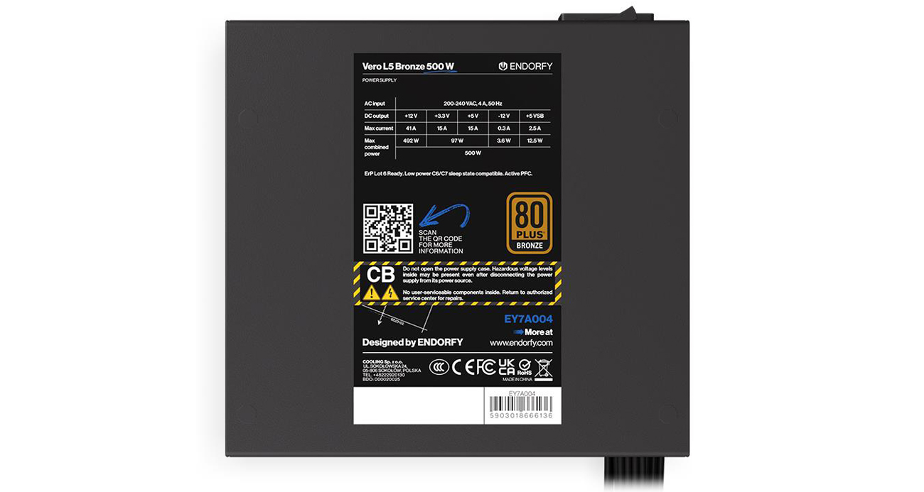 Certyfikat 80 Plus Bronze