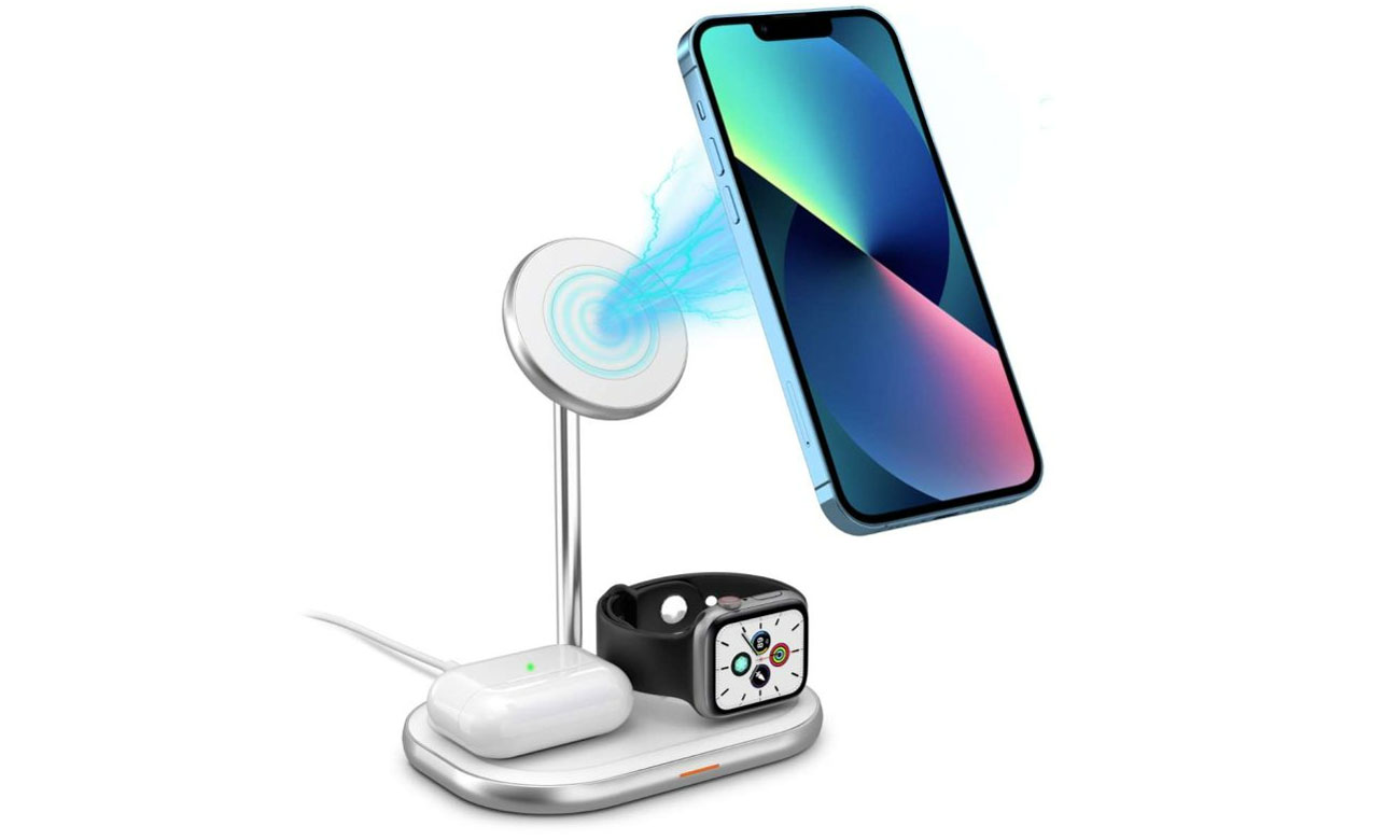 Energizer Drahtlose Ladestation für Smartphones, Smartwatches und Kopfhörer