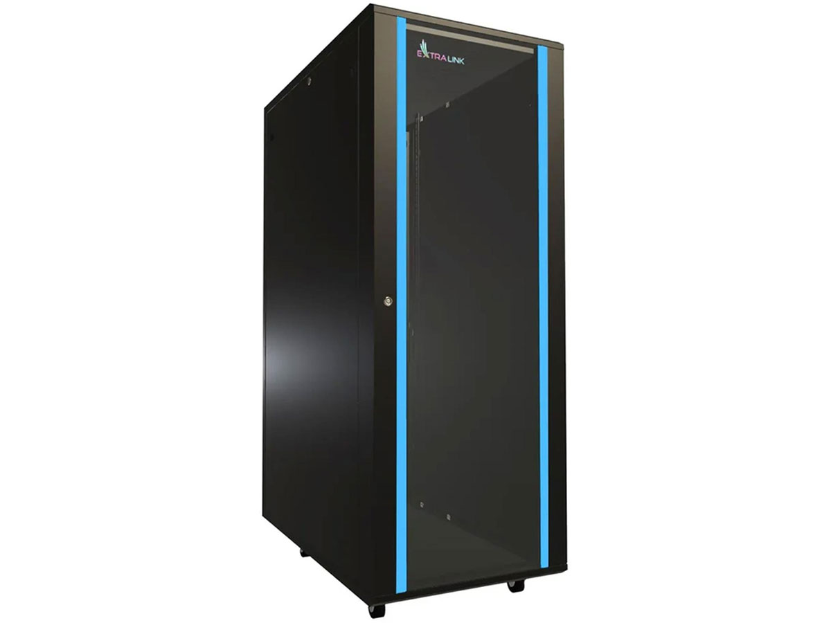 ExtraLink Ständer 19'' 32U 600x1000 mm einseitig (schwarz)