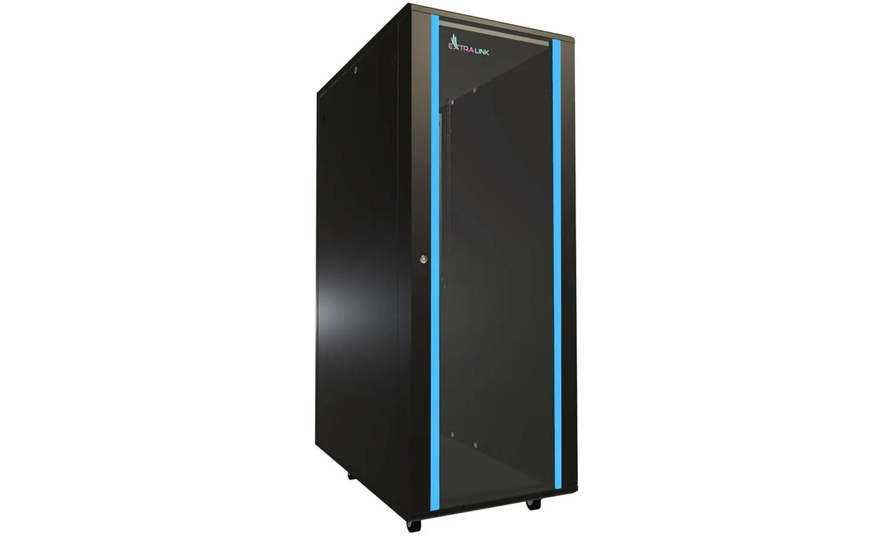 ExtraLink Ständer 19'' 32U 600x1000 mm einseitig (schwarz)