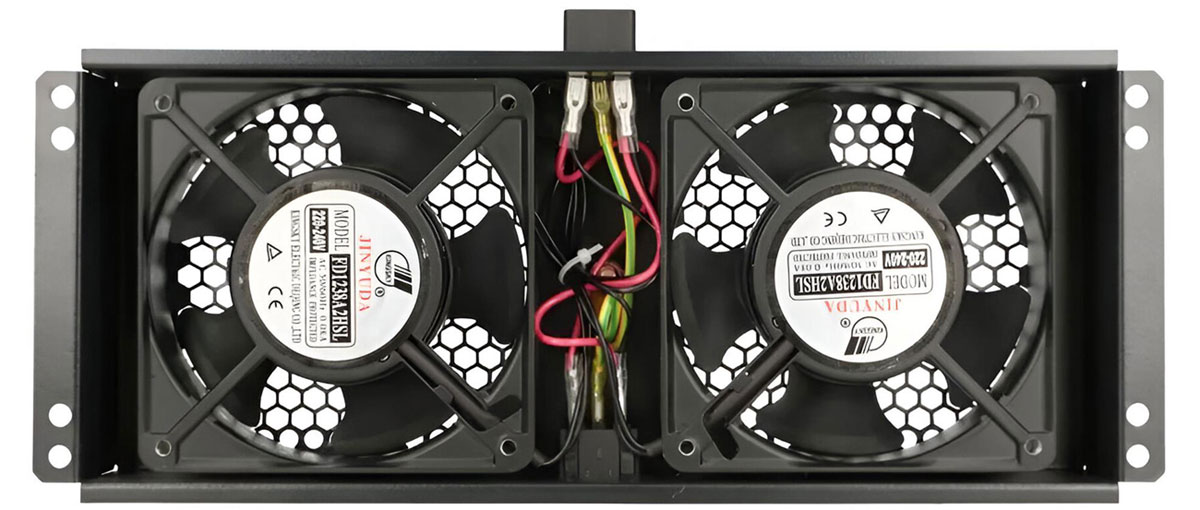 ExtraLink Ventilator für 19 Schränke 230V 125x320x50mm (schwarz)