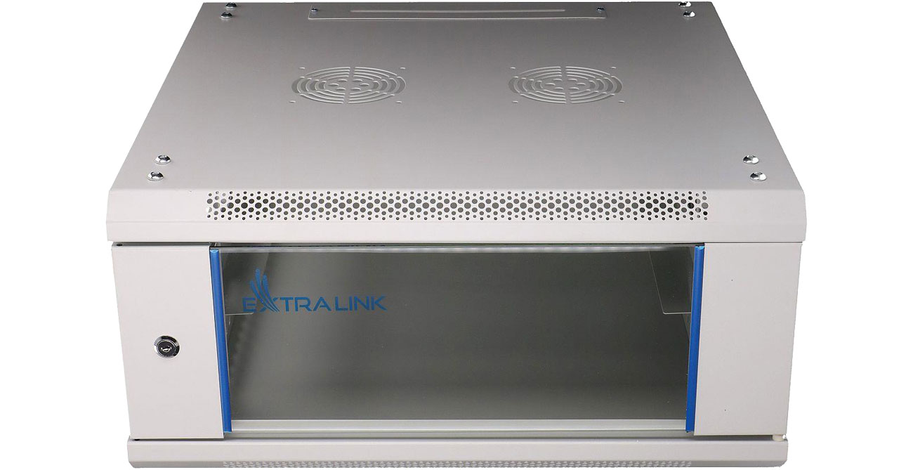 RACK-Schrank ExtraLink Wandmontage 19'' 4U 600x600mm grau EX.8543