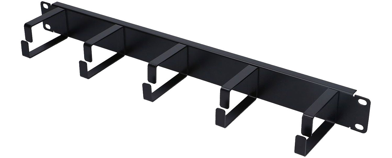 Akcesorium do szafy RACK ExtraLink Organizer kabli 19'' 1U (czarny) EX.8680