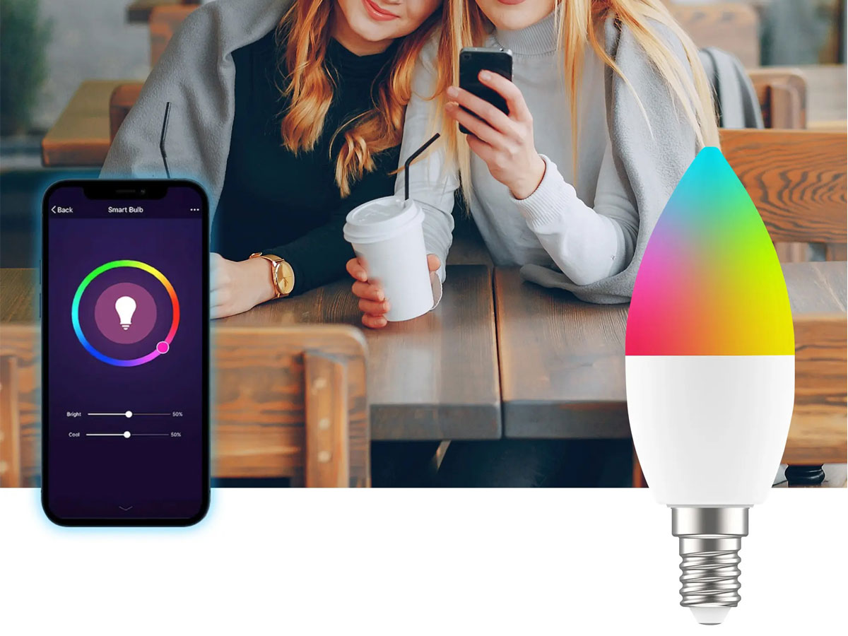 Intelligente LED-Glühbirne ExtraLink Smartlife C37 (E14) – Lichtsteuerung jederzeit zur Hand