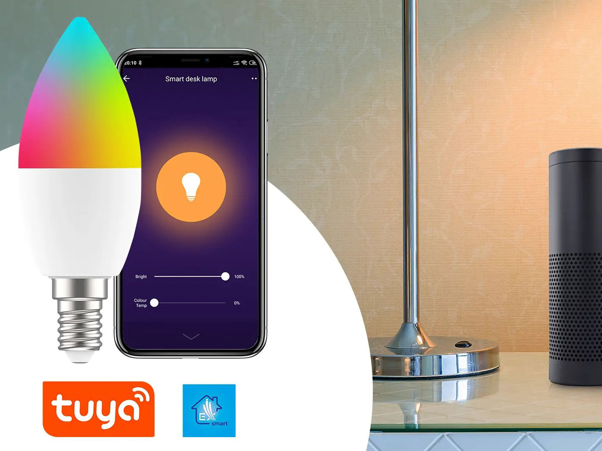 Intelligente LED-Glühbirne ExtraLink Smartlife C37 (E14) – Vielseitigkeit und kompaktes Design