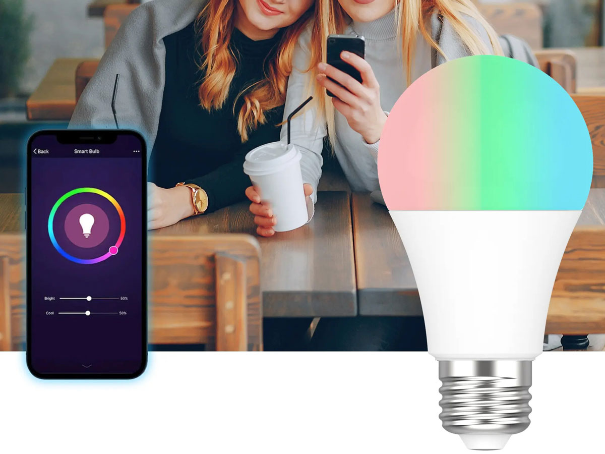 Intelligente LED-Glühbirne ExtraLink Smartlife A60 (E27) – Intelligente Lichtsteuerung (Smart)