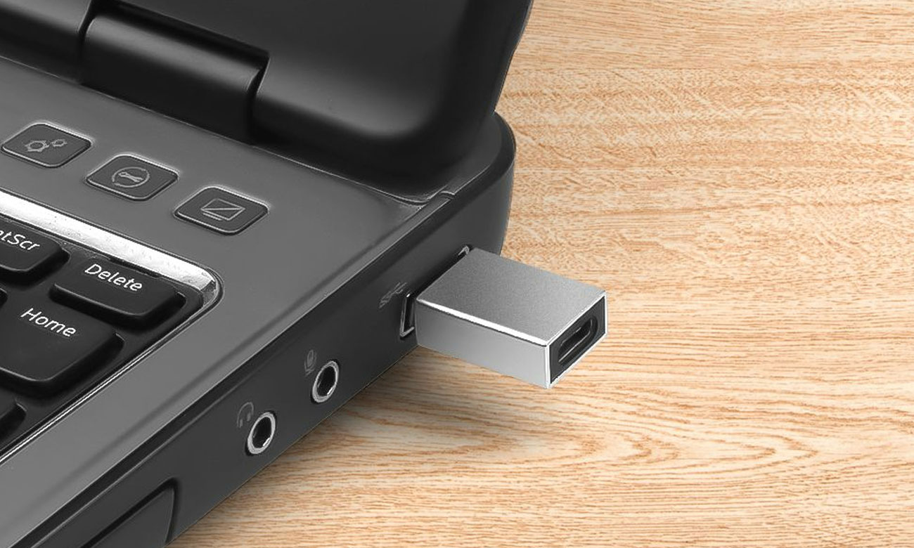 FIXED Adapter USB-C do USB-A szary