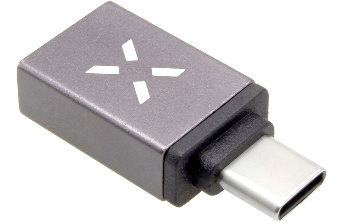 Adapter USB-A auf USB-C grau