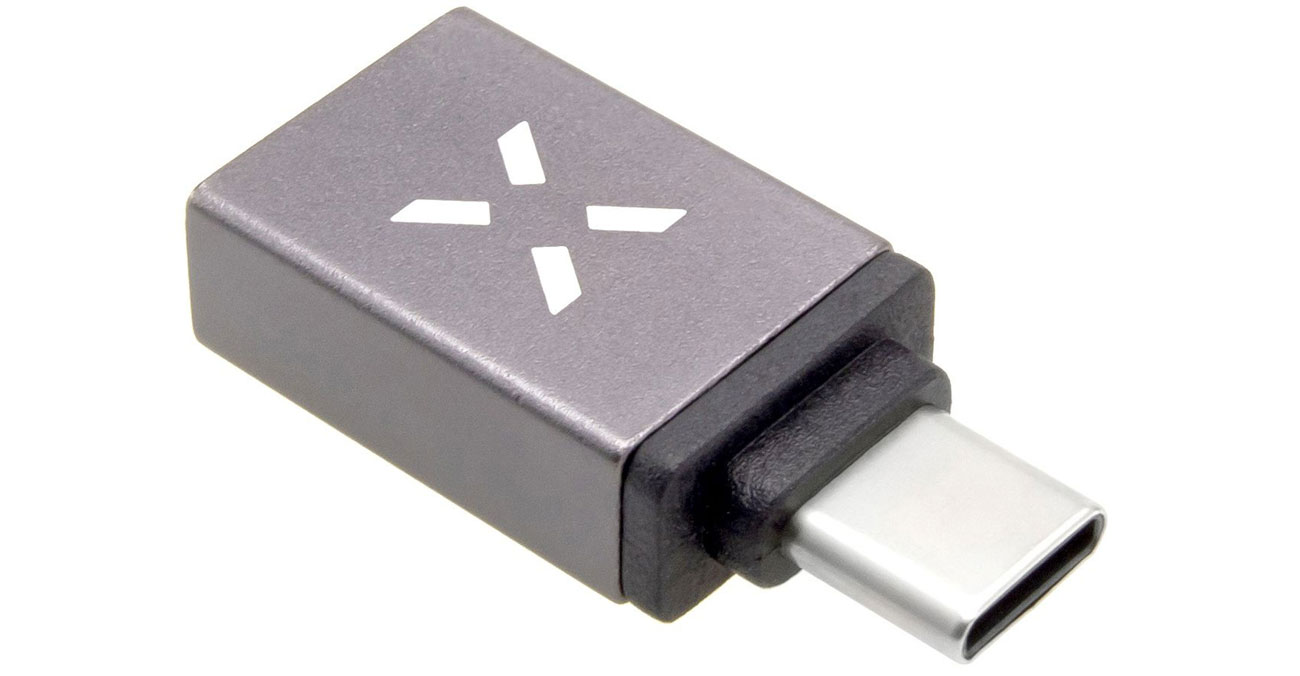 Adapter USB-A auf USB-C grau
