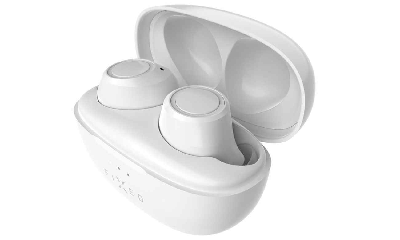 FIXED Buds kabellose Kopfhörer Weiß - Gesamtansicht