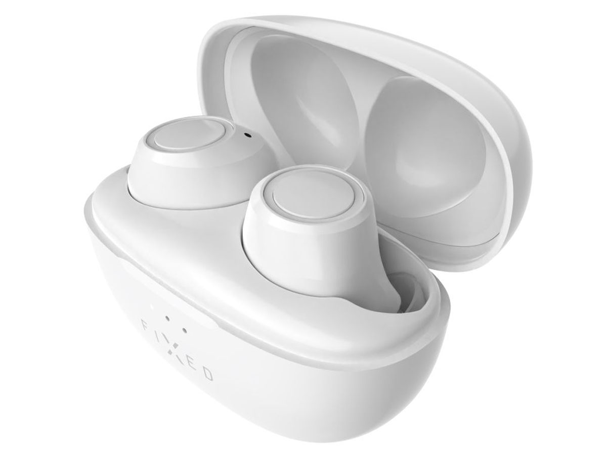 FIXED Buds kabellose Kopfhörer Weiß - Gesamtansicht