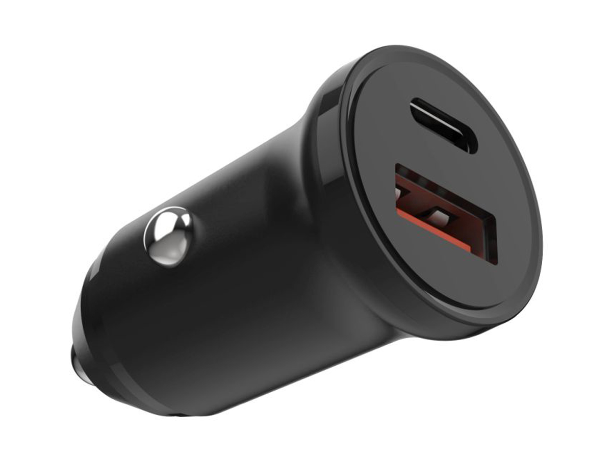 FIXED USB-C/USB Autoladegerät 20 W schwarz