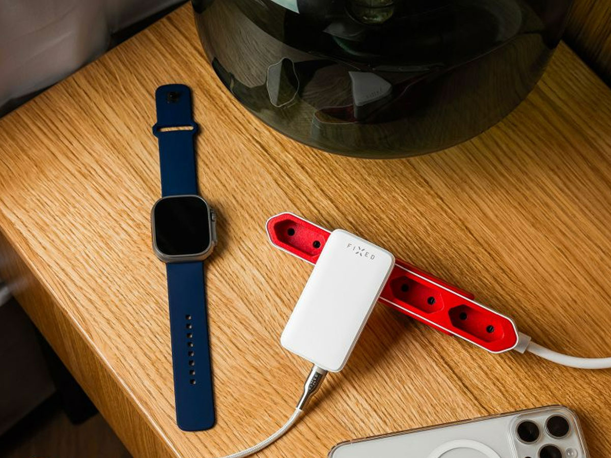 FIXED Płaska Ładowarka Sieciowa Slim Traveler GaN 65W 2x USB-C