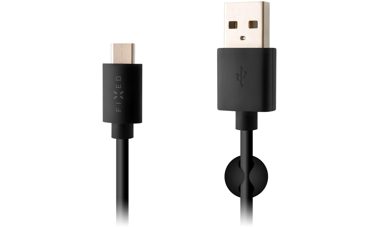 FIXED Kabel USB-A/USB-C 2 m schwarz