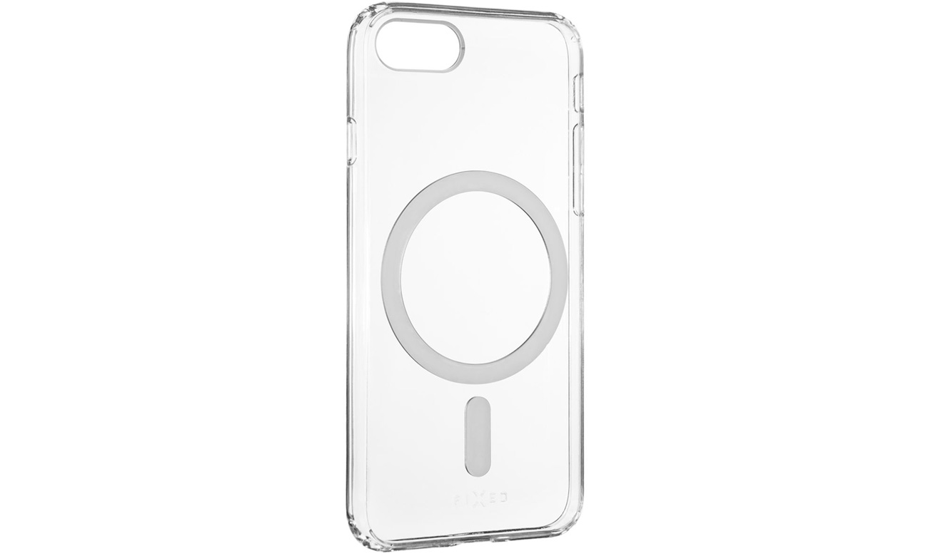 Etui FIXED MagPure für Apple iPhone 7/8/SE (2020/2022) Clear - Vorderansicht im Winkel