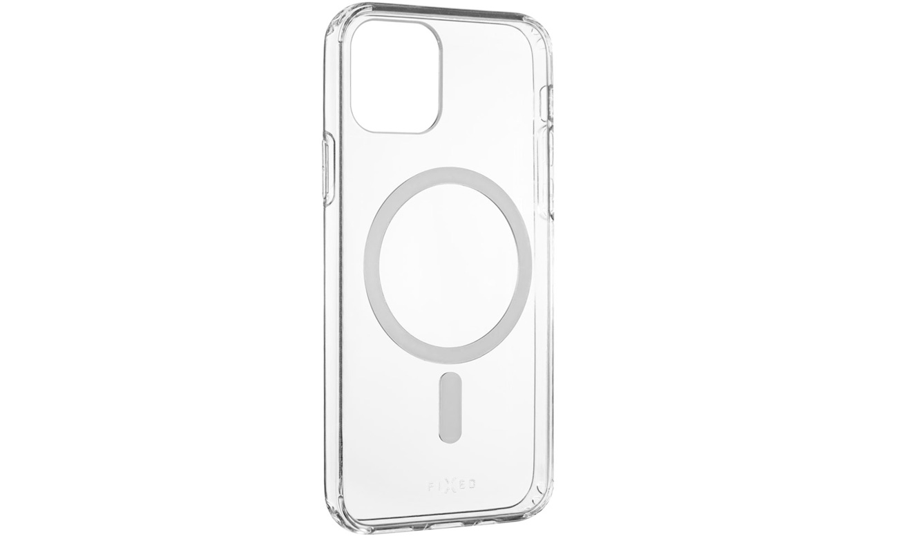 Etui FIXED MagPure für Apple iPhone 11 Pro Clear - Vorderansicht im Winkel