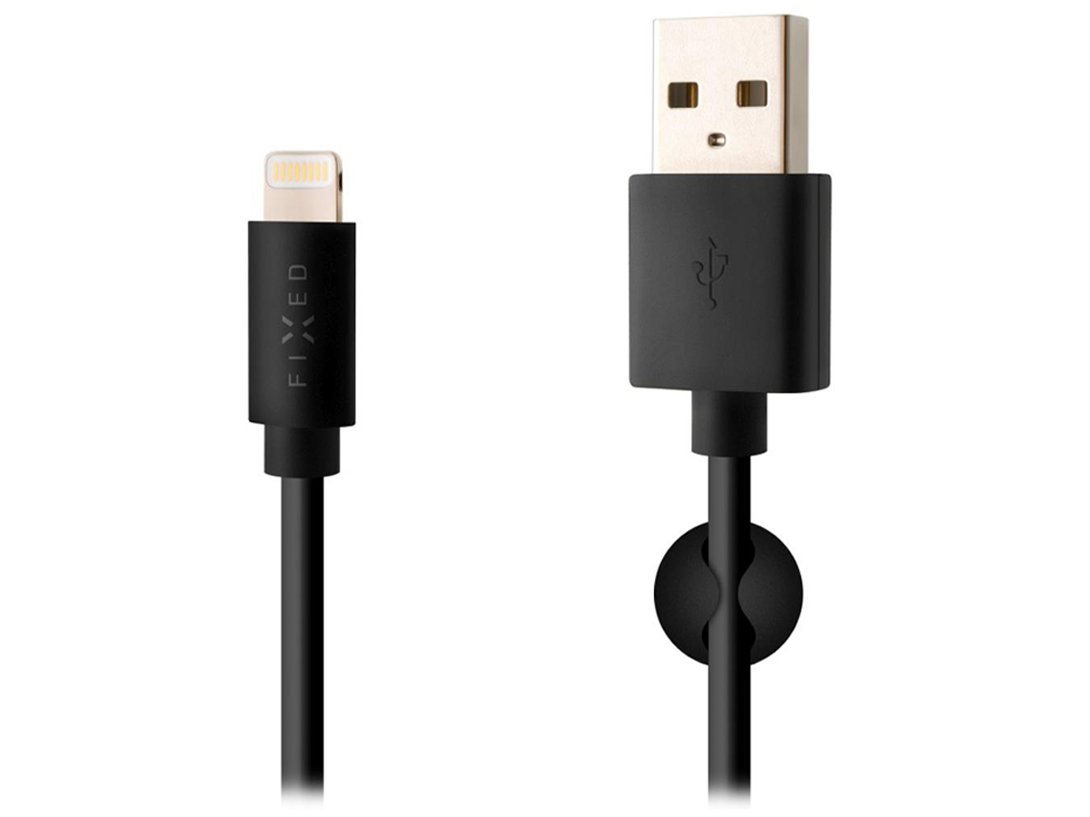 Kabel FIXED USB/Lightning 1m schwarz