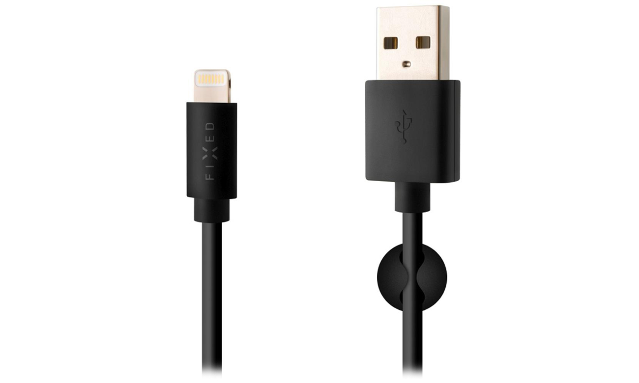 Kabel FIXED USB/Lightning 2m schwarz