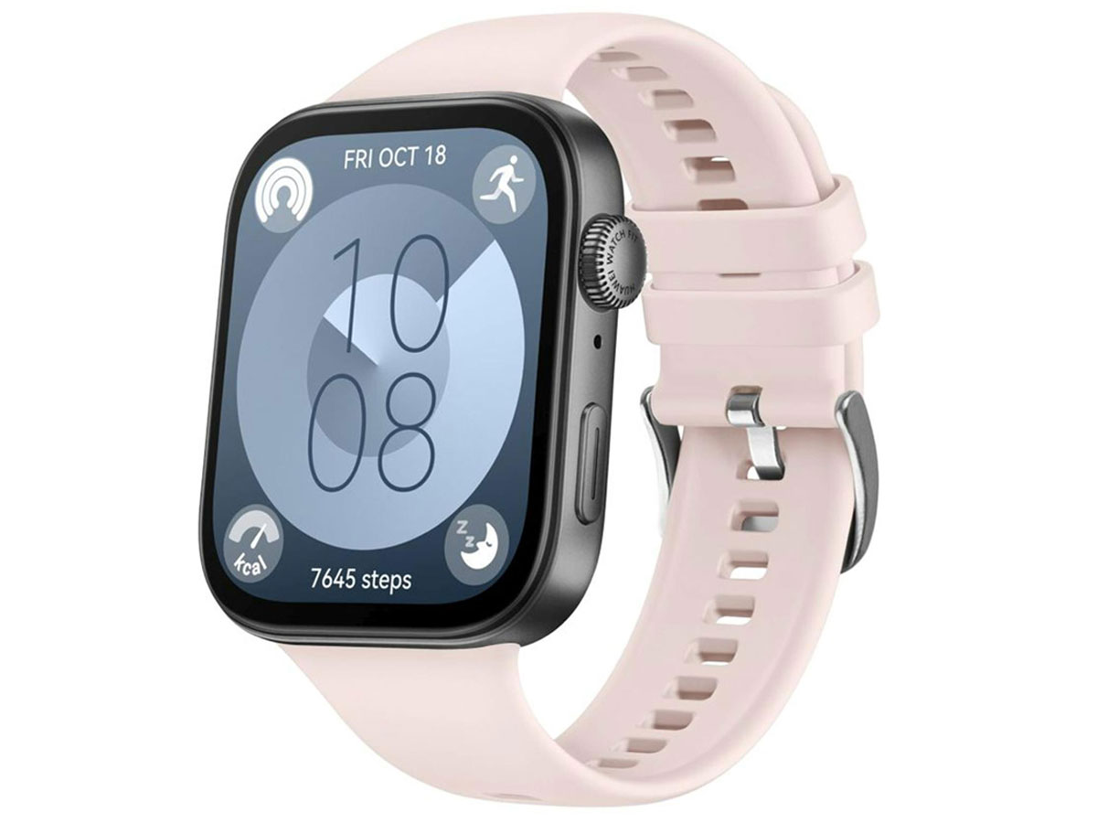 FIXED Silicone Strap for Huawei Watch FIT 3 red