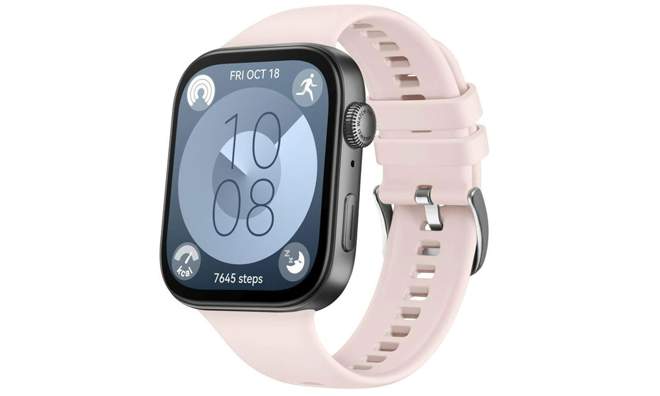 FIXED Silicone Strap for Huawei Watch FIT 3 red