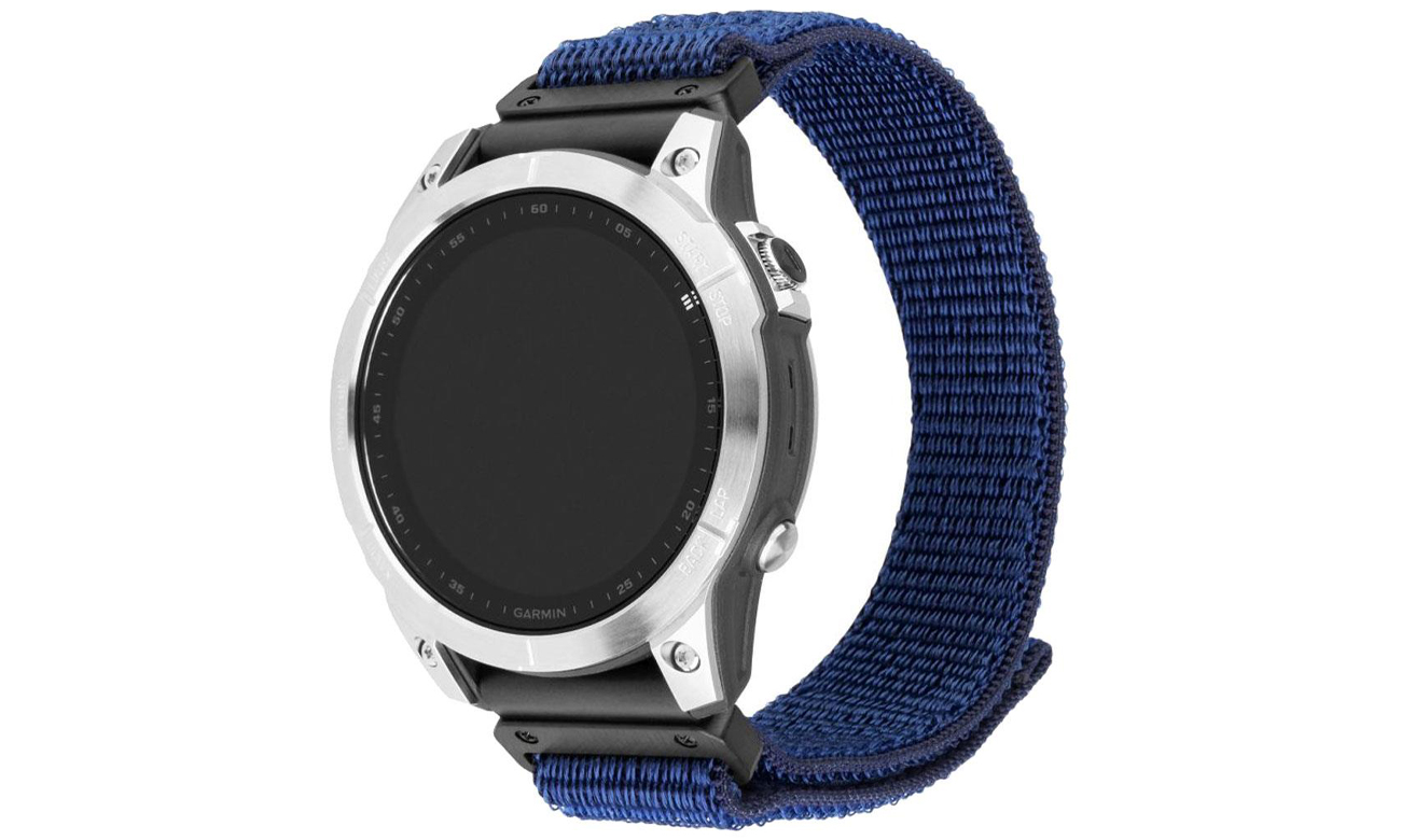 FIXED Sporty Strap für Garmin Fenix QuickFit (22mm) dunkelblau