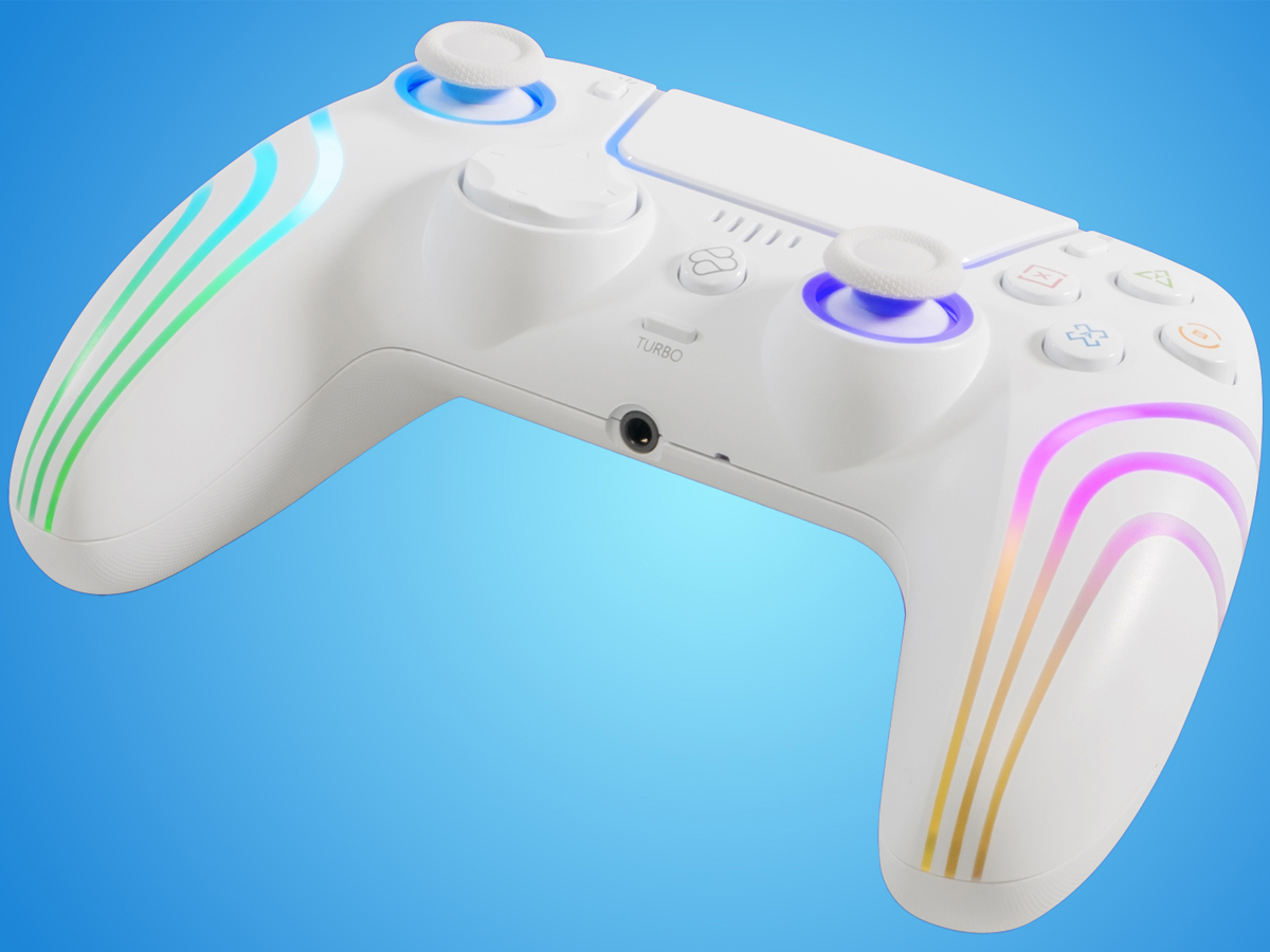 Controller FR-TEC FT0043 Arctic Weiß - Unteransicht, Grafik mit Hintergrund