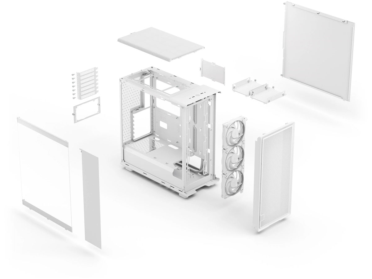 Fractal Design Epoch White TG RGB Clear Tint