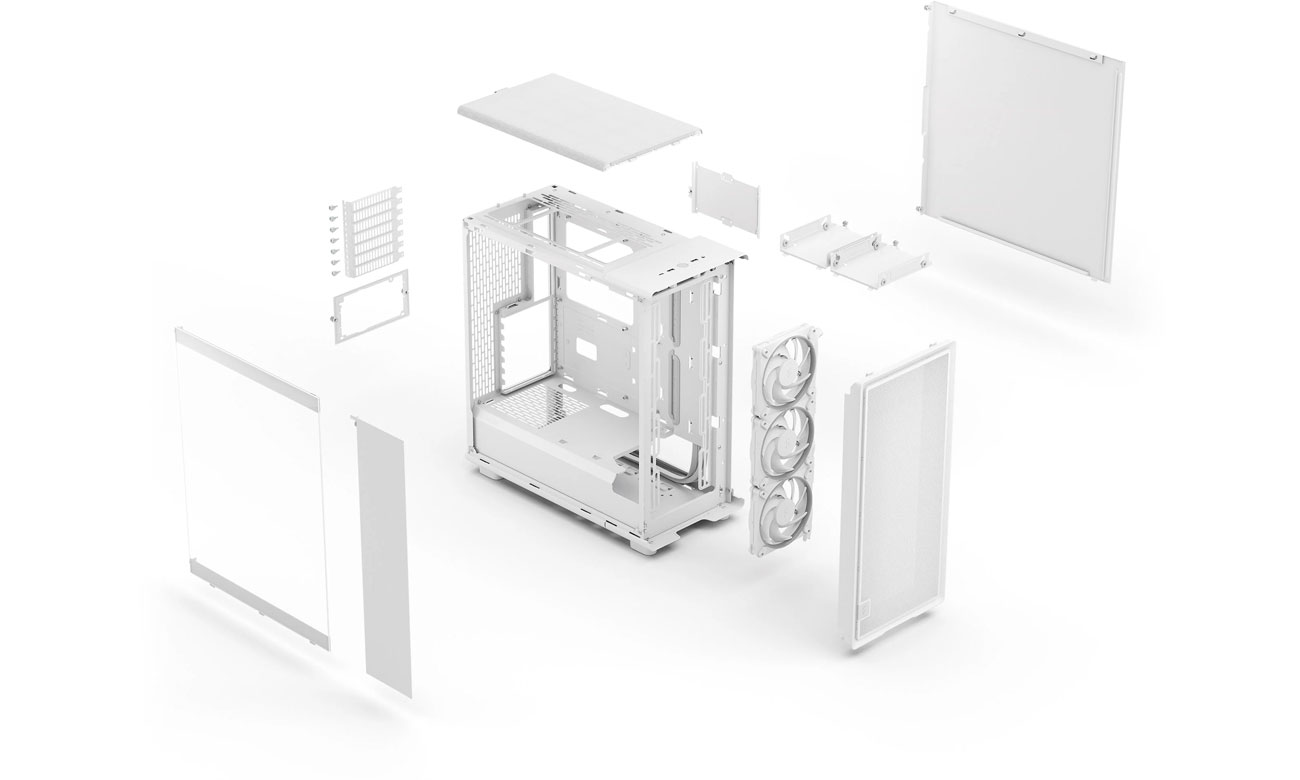 Fractal Design Epoch White TG RGB Clear Tint