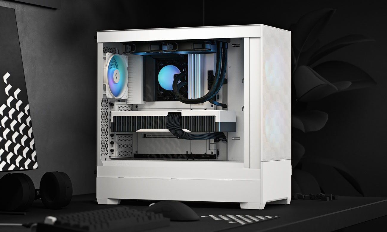 Fractal Design Pop Air RGB White TG Clear Tint