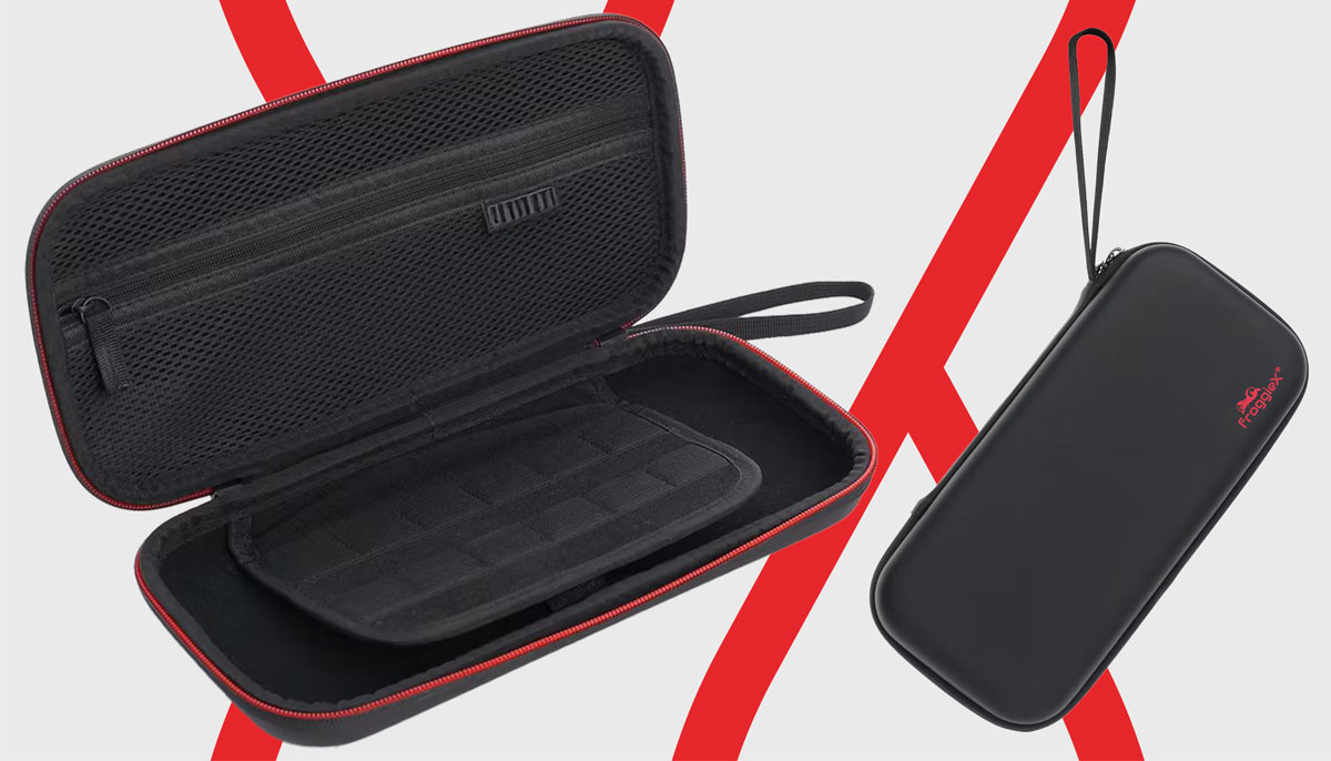 Etui FroggieX FX-NS2-AK1-B do Nintendo Switch 2 - Widok ogólny, grafika z tłem