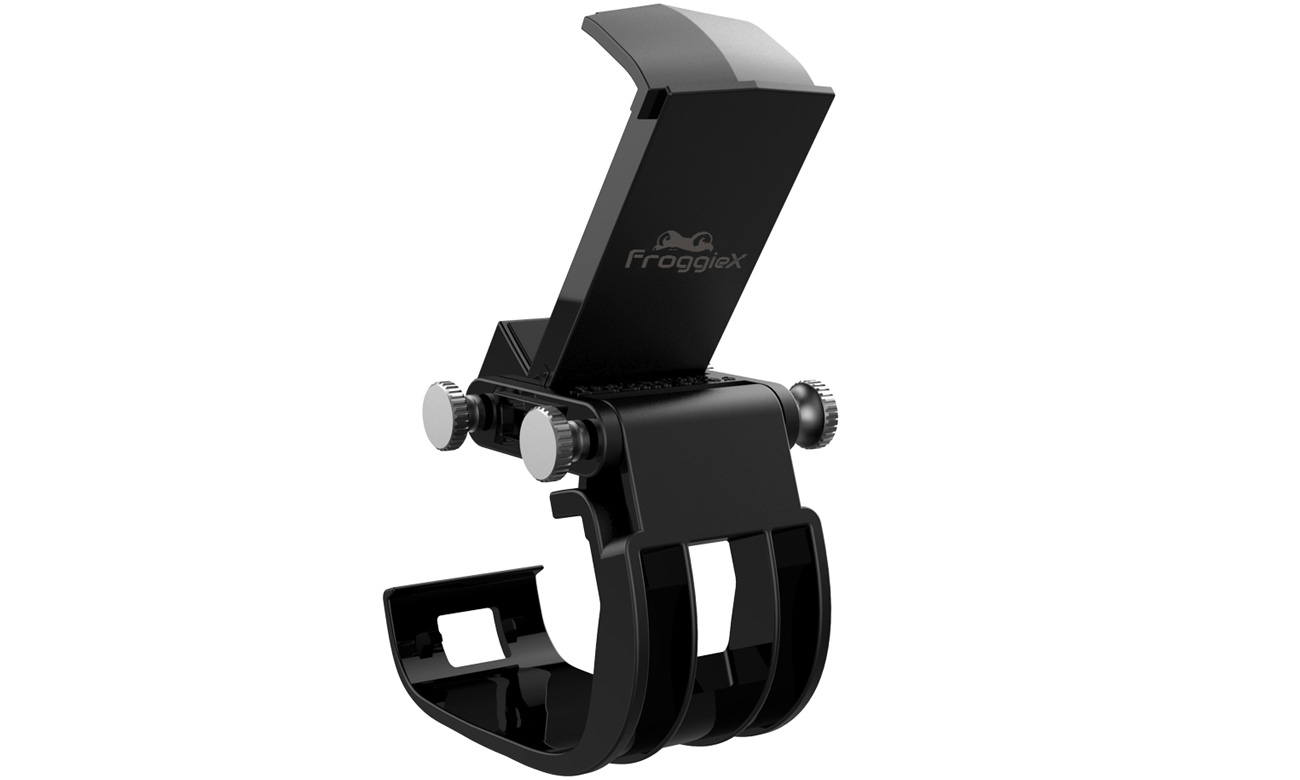 Telefonhalterung für Xbox Series X|S Controller FroggieX FX-XS-CL-B - Rückansicht im Winkel